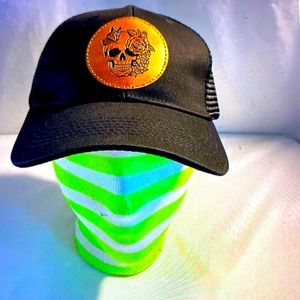 New Skull hat baseball cap snap back rose